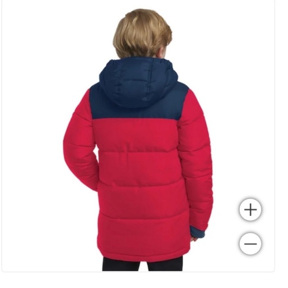 NWT Land's End Hooded Youth Parka Jacket RED - size S(7/8) - Picture 3 of 5